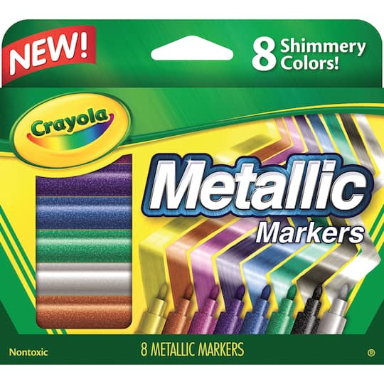 Crayola&#xAE; Shimmery Metallic Markers, 8ct.
